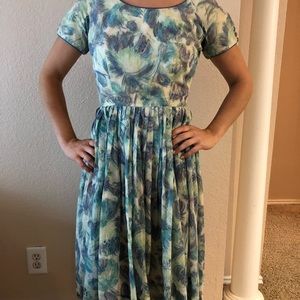 1950’s watercolor dress